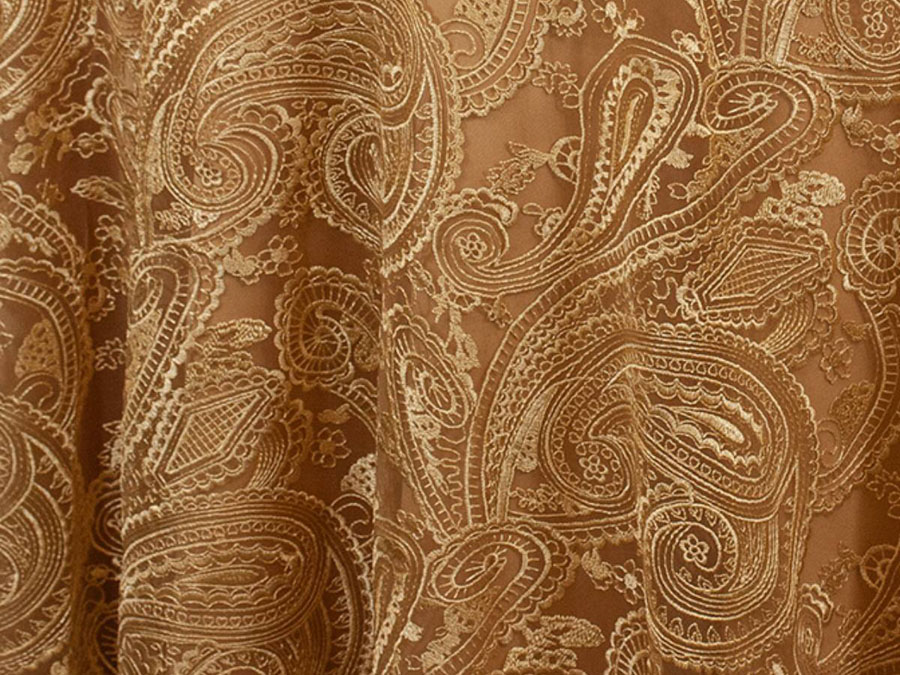 Gold Paisley Lace